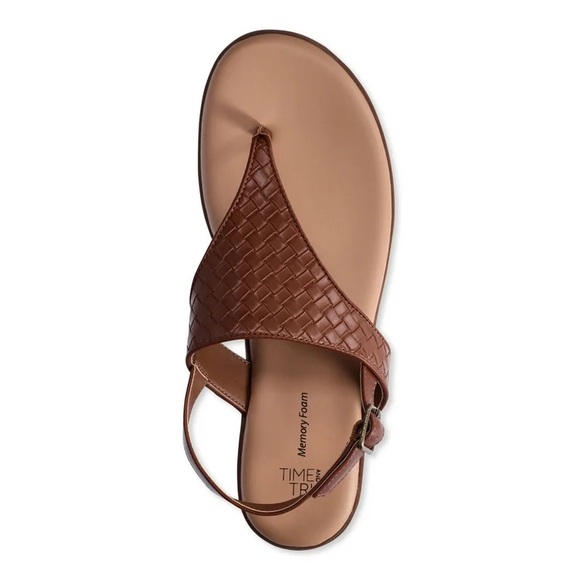 Time and Tru Women's Hooded Flat Thong Sandals - Picture 1 of 2